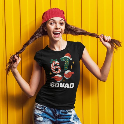 67 Meme 6-7 Squad Kerstmis T-shirt