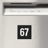 67 Meme Alpha Gen-z Aura Energie Stijl Magneet (Insitu (Vaatwasser))