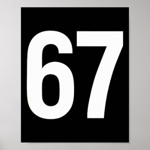 67 Meme Alpha Gen-z Aura Energie Stijl Poster