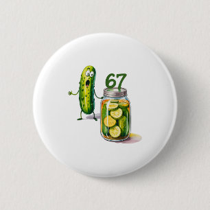 67 Meme Augurk Verrassing Een Pot Gesneden Augurke Ronde Button 5,7 Cm