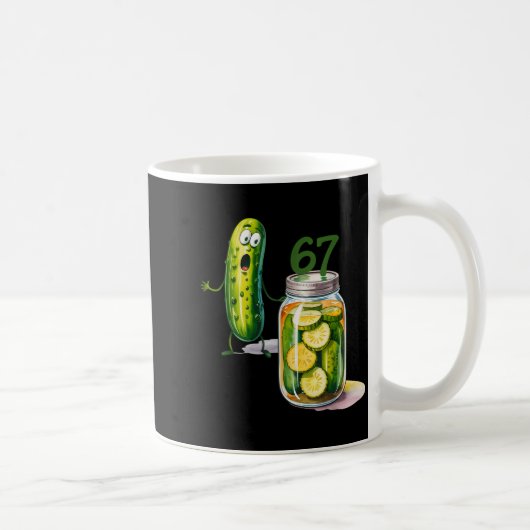 67 Meme Augurk Verrassing Een Pot Met Gesneden Aug Koffiemok (Rechts)