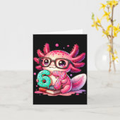 67 Meme Axolotl Funny Six Seven Axolotl Lover For  Kaart (Gele Bloem)