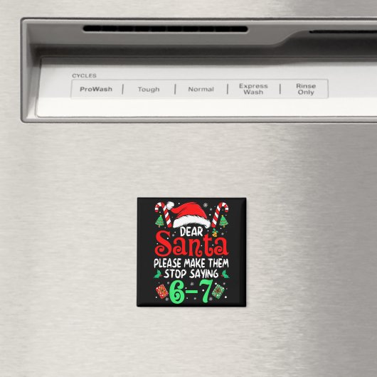 67 Meme Beste Kerstman 6 7 Grappige Kerstmis Zes Z Magneet (Insitu (Vaatwasser))
