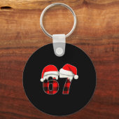 67 Meme Brainrot Funny Christmas Plaid Xmas Pajama Sleutelhanger (Voorkant)