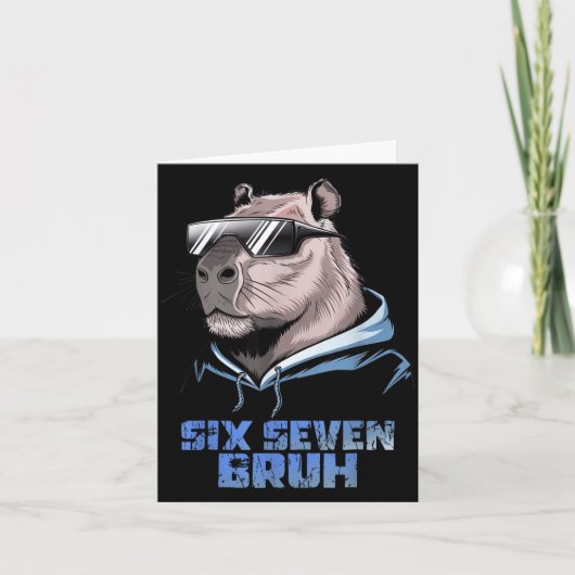 67 Meme Capibara Grappig Zes Zeven Bruh Capibara V Kaart (Voorkant)