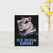 67 Meme Capibara Grappig Zes Zeven Bruh Capibara V Kaart (Gele Bloem)