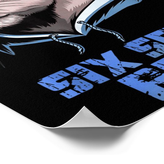 67 Meme Capybara Funny Six Seven Bruh Capybara For Poster (Hoek)