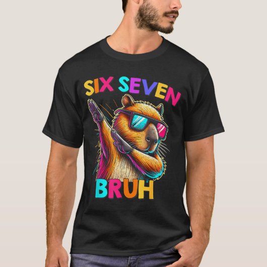67 Meme Capybara Six Seven Bruh Capybara Kids Boys T-shirt (Voorkant)