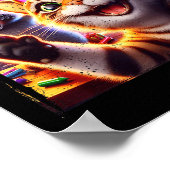 67 Meme Cat Raccoon New Year Selfie Funny Birthday Poster (Hoek)