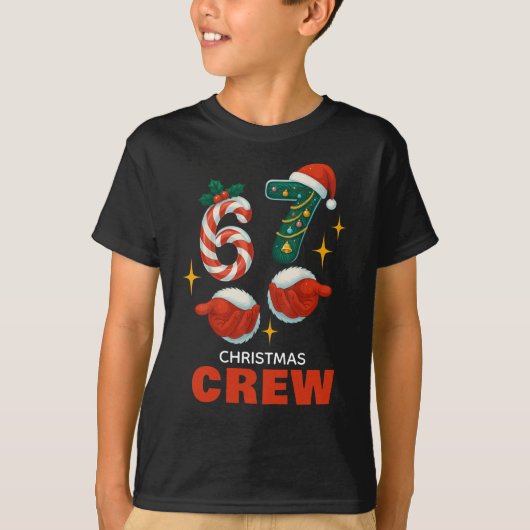 67 Meme “Christmas Crew” T-shirt (Voorkant)