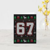 67 Meme Christmas Ornaments Ugly Sweater Xmas Cele Kaart (Gele Bloem)