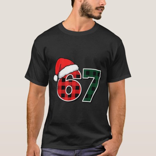 67 Meme Christmas Six Seven  T-shirt (Voorkant)