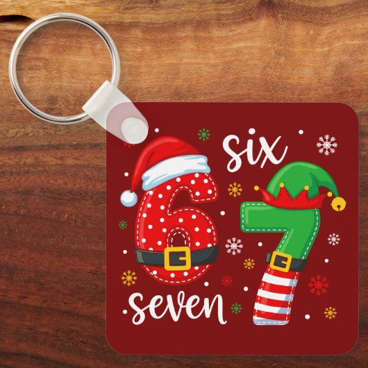 67 Meme Christmas Sleutelhanger (Voorkant)