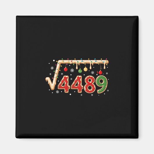 67 Meme Christmas Square Root 4489 Six Seven Math  Magneet (Voorkant)