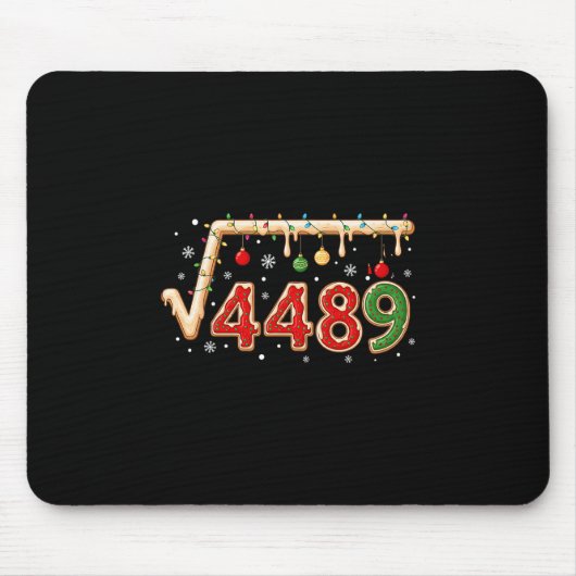 67 Meme Christmas Square Root 4489 Six Seven Math  Muismat (Voorkant)
