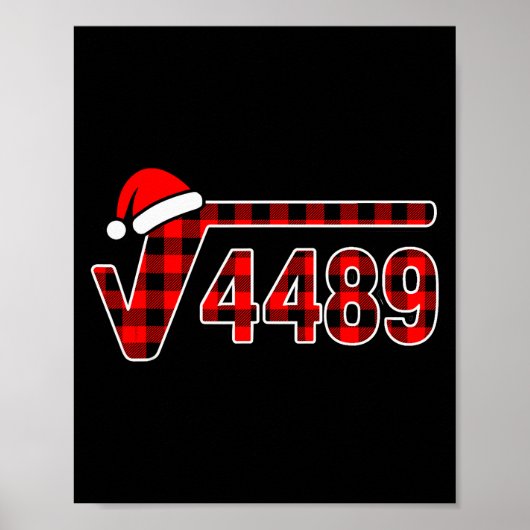 67 Meme Christmas Square Root 4489 Six Seven Math  Poster (Voorkant)