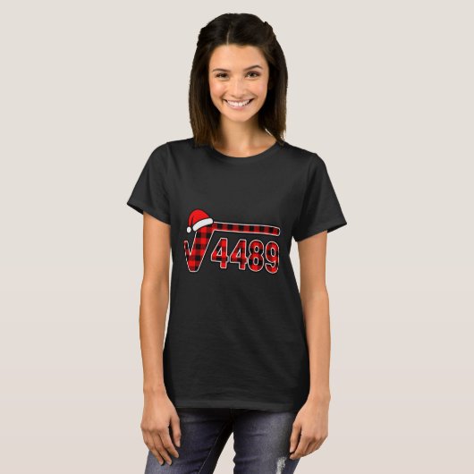 67 Meme Christmas Square Root 4489 Six Seven Math  T-shirt (Voorkant volledig)