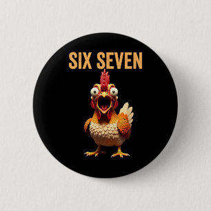 67 Meme citaat Haan Meme Zes Zeven Kip Humor Ronde Button 5,7 Cm