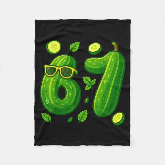 67 Meme Ckle Funny Six Seven Cuber 6 7 Gen Alpha S Fleece Deken (Voorkant)