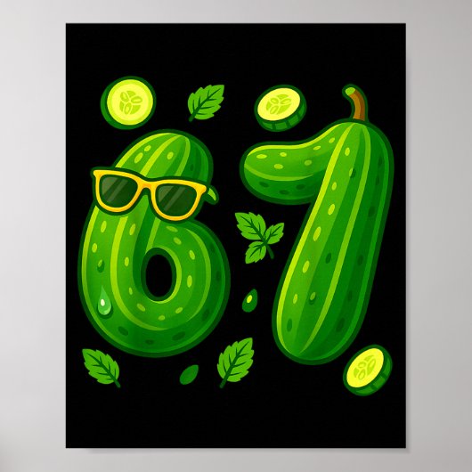 67 Meme Ckle Grappige Six Seven Cuber 6 7 Gen Alph Poster (Voorkant)