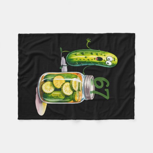 67 Meme Ckle Surprise A Jar Of Sliced Ckles Cuber  Fleece Deken (Voorkant (Horizontaal))