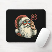 67 Meme Cool Kerstman Retro Kerstman 6 7 Grappig Z Muismat (Met muis)