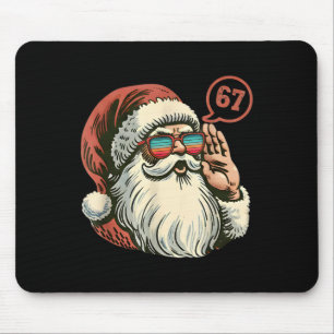 67 Meme Cool Kerstman Retro Kerstman 6 7 Grappig Z Muismat