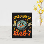 67 Meme Countdown Happy New Year Funny Drip Number Kaart (Gele Bloem)