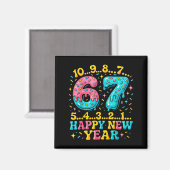 67 Meme Countdown Happy New Year Funny Drip Number Magneet (Voorkant / Achterkant)