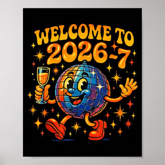 67 Meme Countdown Happy New Year Funny Drip Number Poster (Voorkant)
