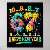 67 Meme Countdown Happy New Year Funny Drip Number Poster (Voorkant)