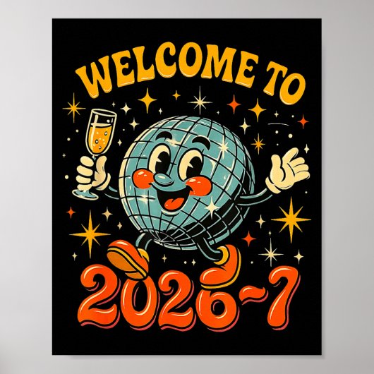 67 Meme Countdown Happy New Year Funny Drip Number Poster (Voorkant)