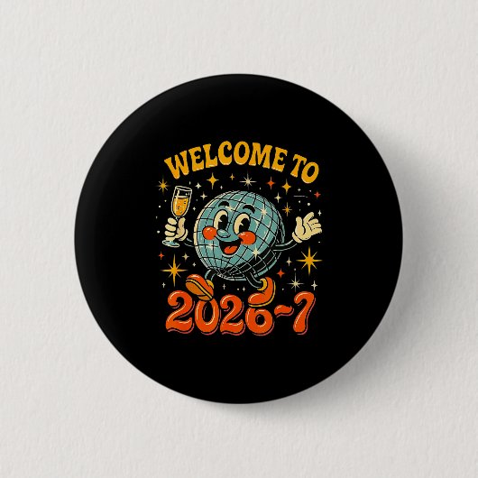 67 Meme Countdown Happy New Year Funny Drip Number Ronde Button 5,7 Cm (Voorkant)