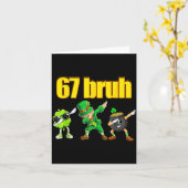 67 meme dabbing kabouter klaverblad gouden pot st kaart (Gele Bloem)