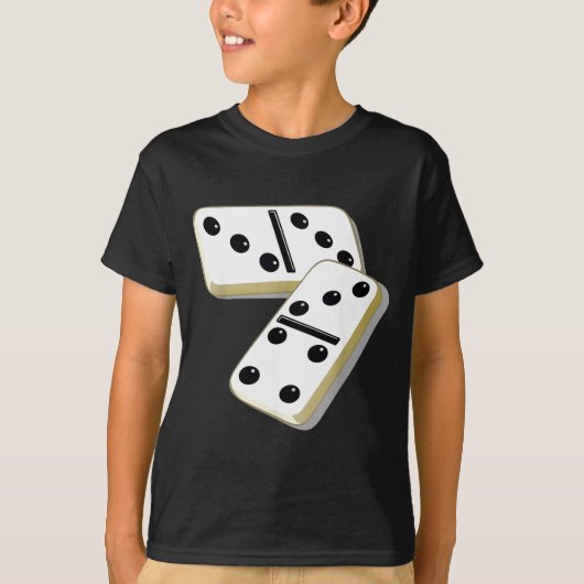67 Meme Dominoes Funny Six Seven Domino 6 7 Gen Al T-shirt (Voorkant)