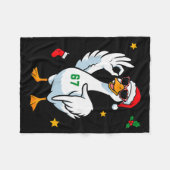 67 Meme Domme Gans 6 7 Grappige Zes Zeven Kerstmis Fleece Deken (Voorkant (Horizontaal))