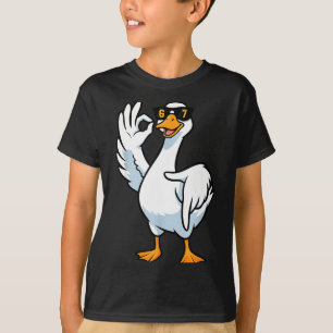67 Meme Dwaze Gans 6 7 Grappige Zes Zeven 6-7 Gen T-shirt