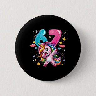 67 Meme Eenhoorn Voor Meisjes Zes Zeven Meme Brain Ronde Button 5,7 Cm