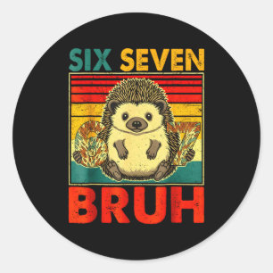 67 Meme Egel Grappige Zes Zeven Bruh Egel Voor Ronde Sticker