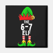 67 Meme Elf Christmas Matching Family 6-7 Brainrot Magneet (Voorkant)