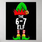 67 Meme Elf Christmas Matching Family 6-7 Brainrot Poster (Voorkant)