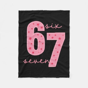 67 Meme Fleece Deken
