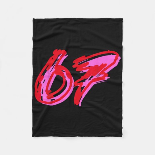 67 Meme  Fleece Deken (Voorkant)