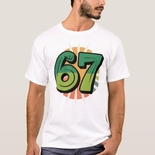 67 Meme Food Avocado Fitness T-shirt (Voorkant)
