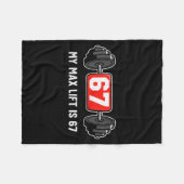 67 Meme Funny 6 7 Six Seven Gym Workout Lifting We Fleece Deken (Voorkant (Horizontaal))