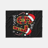 67 Meme Funny Christmas Red Plaid Xmas Pajamas Sla Fleece Deken (Voorkant (Horizontaal))