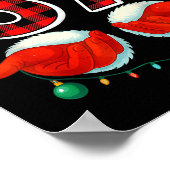 67 Meme Funny Christmas Red Plaid Xmas Pajamas Sla Poster (Hoek)