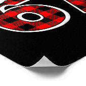 67 Meme Funny Christmas Red Plaid Xmas Pajamas Sla Poster (Hoek)