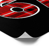 67 Meme Funny Christmas Red Plaid Xmas Pajamas Sla Poster (Hoek)