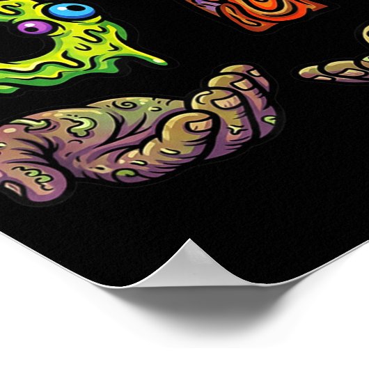 67 Meme Funny Gen Alpha Six Seven Hands Gesture Br Poster (Hoek)